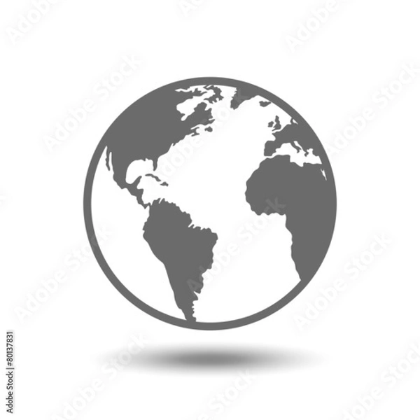 Obraz Vector globe icon