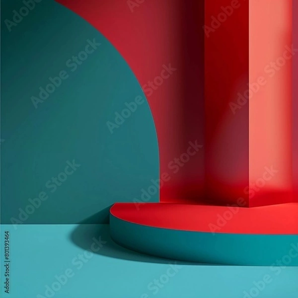 Obraz 3d render . Realistic mock up for promotion, banners background.