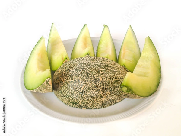 Fototapeta melon plate