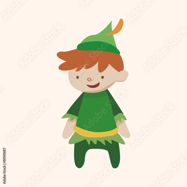 Obraz Peter Pan theme elements