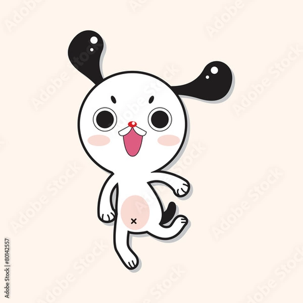 Obraz animal dog cartoon theme elements