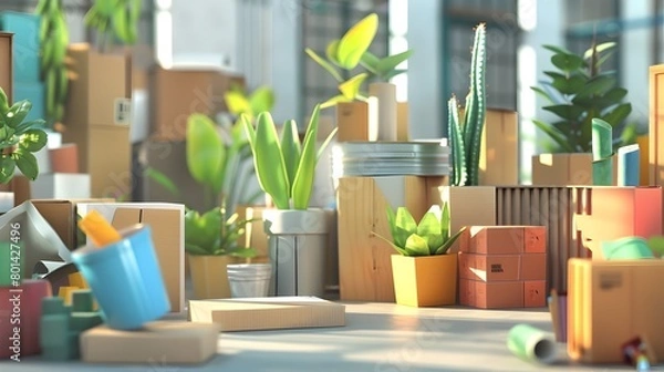 Obraz Innovative Eco-Friendly Packaging Solutions: Organizations Convene Design Competitions to Tackle Plastic Pollution