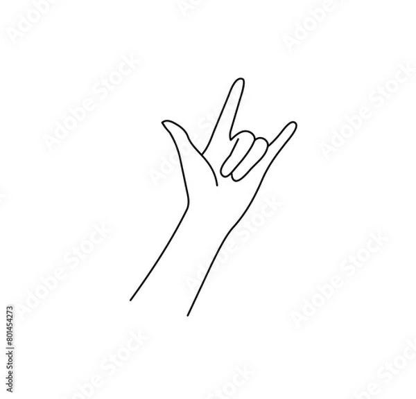 Obraz hand linear.eps