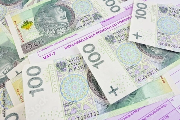 Obraz Polish tax form vat