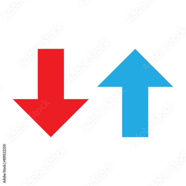 Obraz up and down arrows icon vector