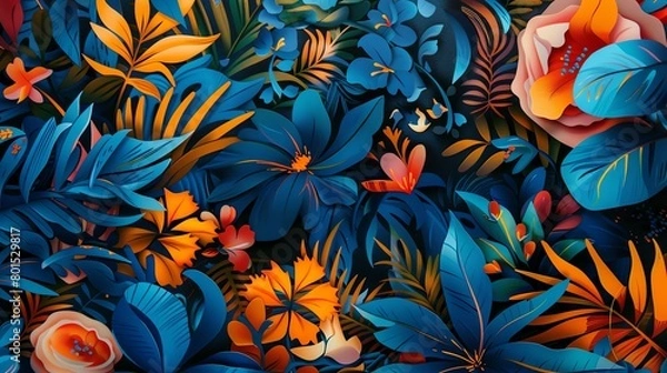 Fototapeta Lose yourself in the symbolism of a wallpaper inspired by the symbolist movement