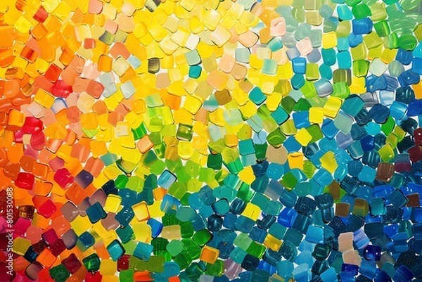 Fototapeta Marvel at the precision of pointillism with a wallpaper inspired by this meticulous technique