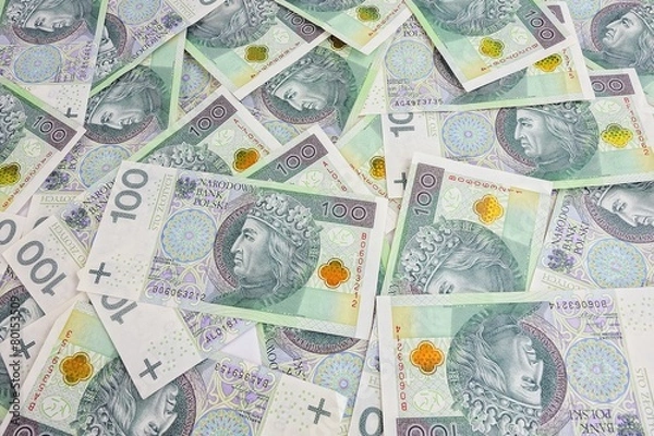 Obraz Money Polish Zloty 100