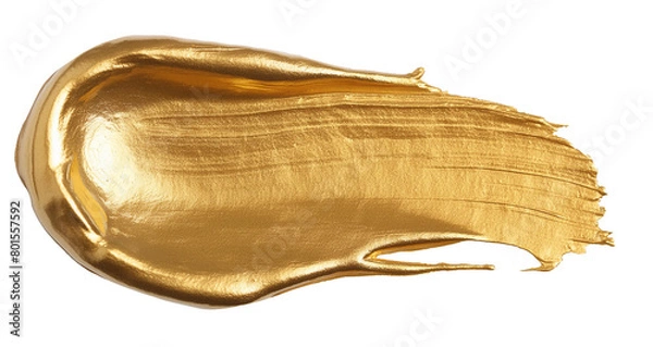 Fototapeta trace of gold paint