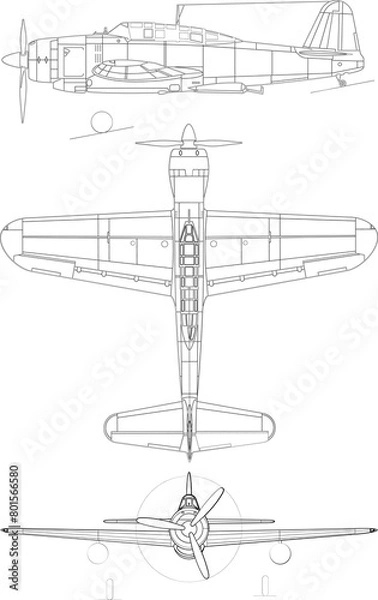 Obraz Yokosuka D4Y-4-svg vector file.jpg
