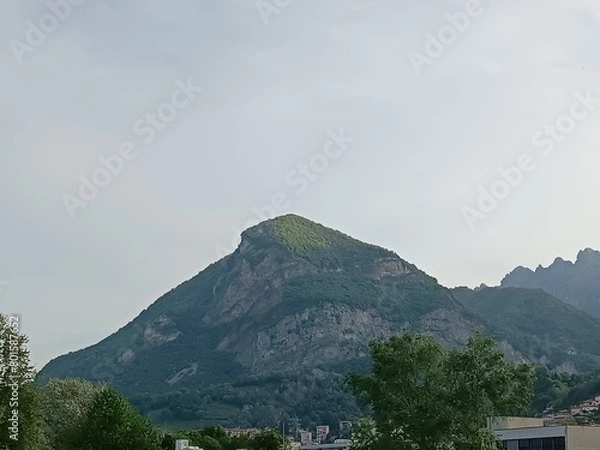 Fototapeta clouds over the mountain