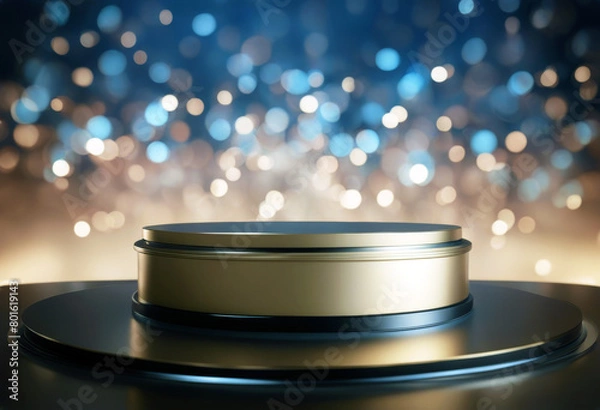 Fototapeta 'cylinder illustration 3d podium poduim dais succeed first 1st best bronze champion rank three third success celebration leadership winner gold high isolated blank performance low championship metal'