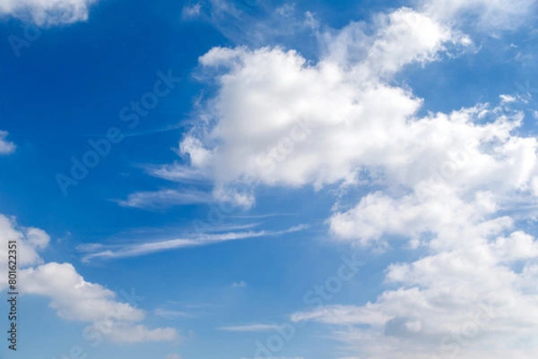 Obraz Blue sky with cloud formations