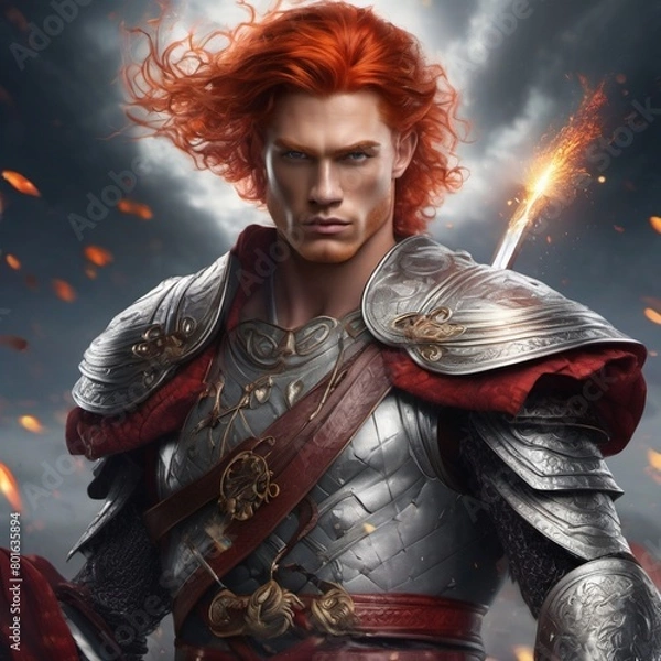 Obraz knight with sword