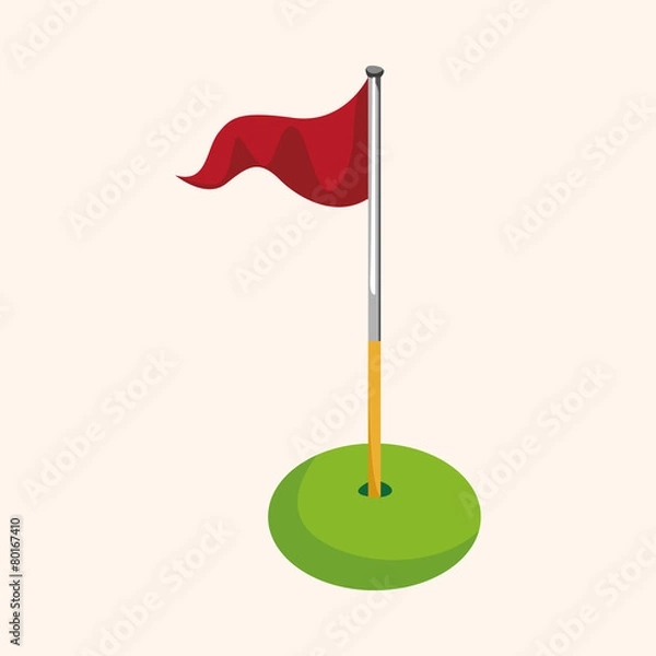 Fototapeta golf equipment theme elements