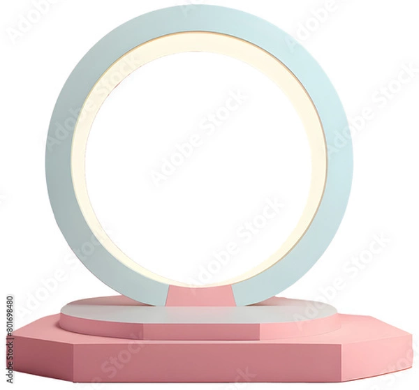 Fototapeta  ISOLATED 3D MODERN PODIUM SHOWCASE PNG