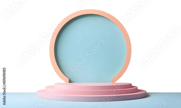 Fototapeta  ISOLATED 3D MODERN PODIUM SHOWCASE PNG