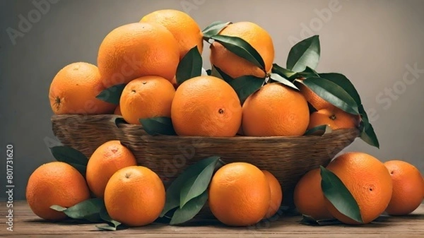 Obraz oranges in a basket