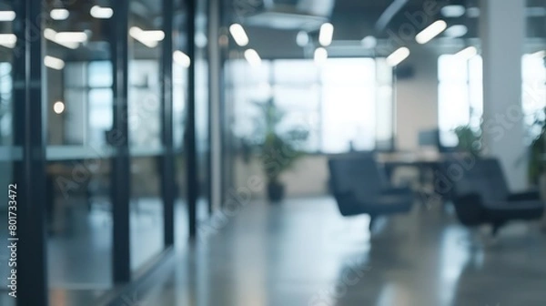 Obraz a blurry modern office background