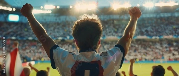 Fototapeta Football Fever: Dynamic Images of Athletic Action and Passion