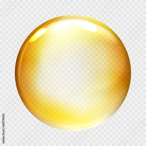 Fototapeta Abstract glass color spheres. Ball shiny transparent