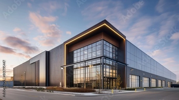 Obraz modern warehouse exterior