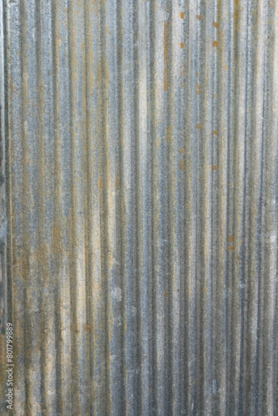Fototapeta Rusty Metal Corrugated Wall Texture Background