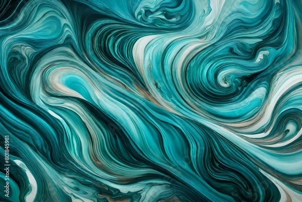 Obraz abstract blue background with waves