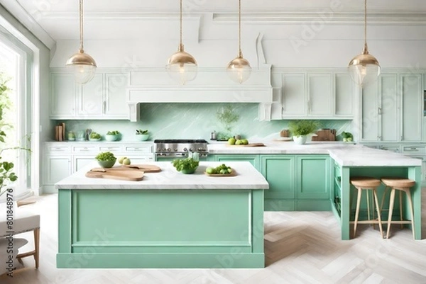 Obraz modern kitchen interior with kitchen