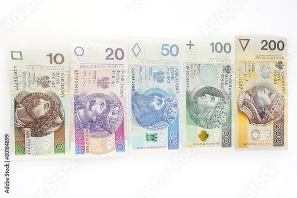 Obraz Polish banknotes all