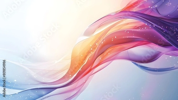 Fototapeta abstract colorful background with waves
