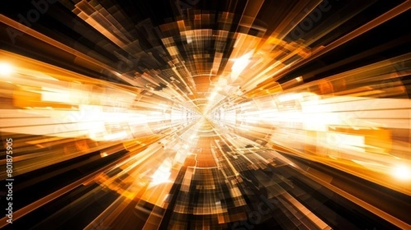 Fototapeta abstract bright light yellow shine with transparent shape background