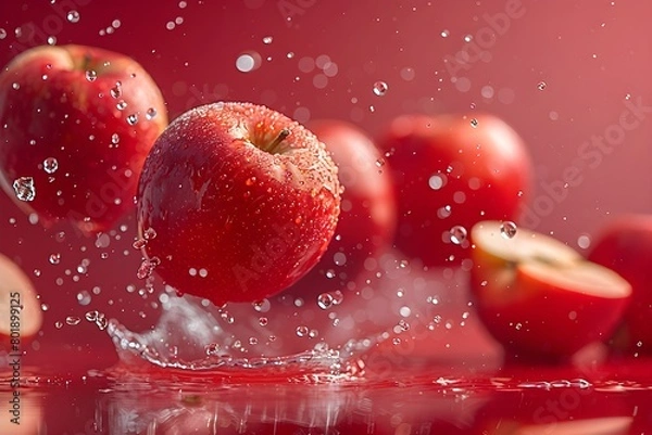 Obraz フレッシュなリンゴ　スタジオ写真	
