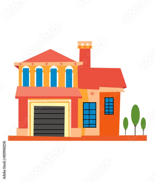 Obraz House Elements and Craft Design.