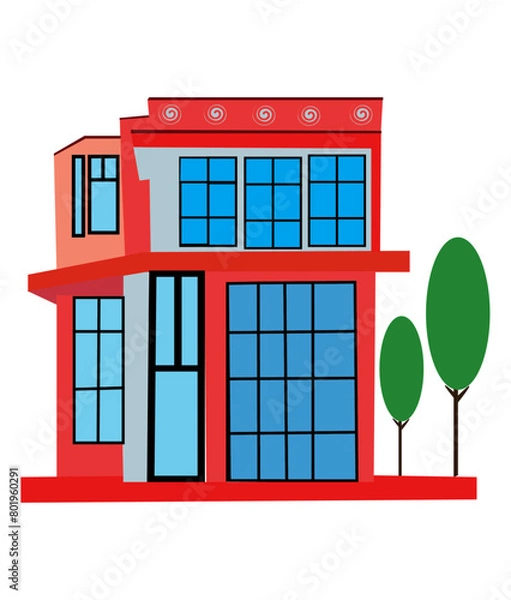 Obraz House Elements and Craft Design.