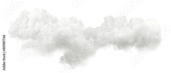 Obraz Imagination dreamy smooth clouds on transparent backgrounds 3d render png