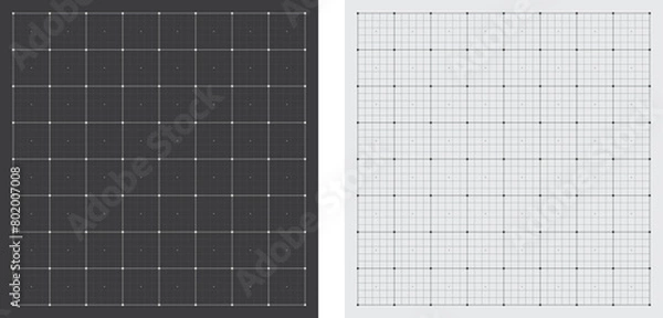 Fototapeta  Editable grid marking interface. Grid background. Grid pattern.