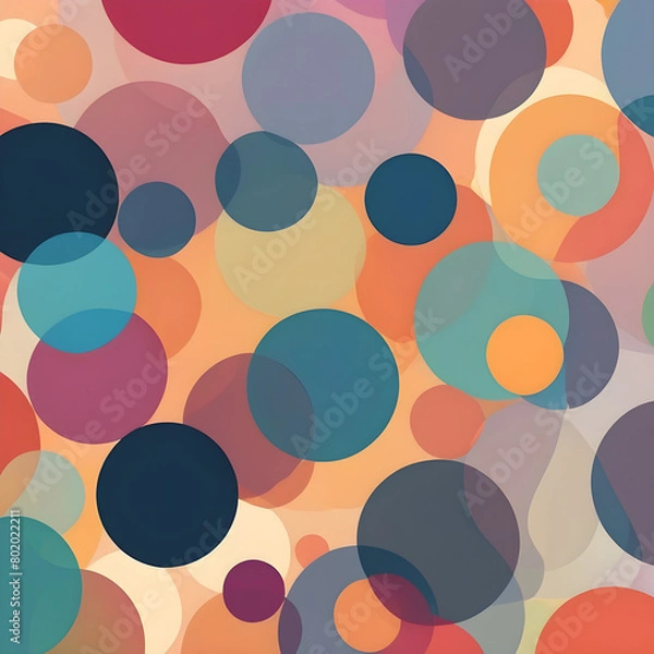 Fototapeta seamless pattern with circles