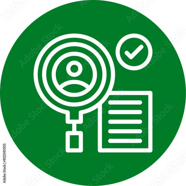 Fototapeta Background Check Icon