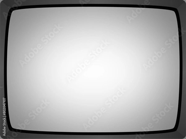 Fototapeta Retro TV 4:3 frame. analog television. CRT. Old TV style. video frame.