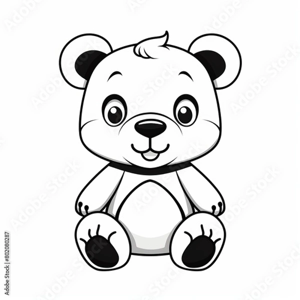 Fototapeta Affectionate Teddy Bear Artwork