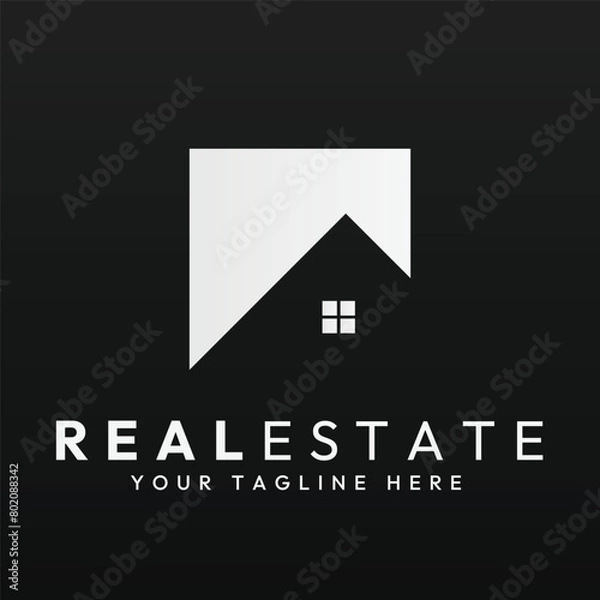 Fototapeta Real Estate logo vector or template