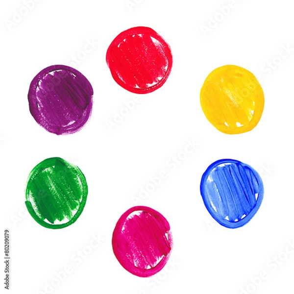 Obraz Color acrylic round spots