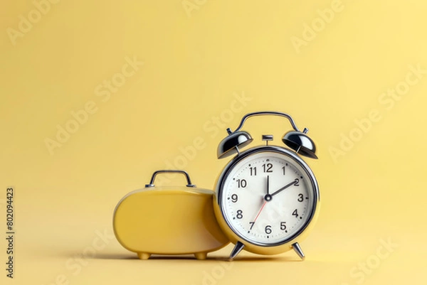 Fototapeta alarm clock on a table