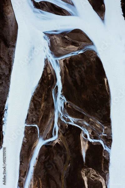 Fototapeta glacial streams