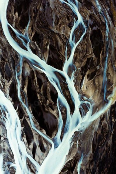 Fototapeta glacial streams