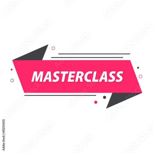 Obraz masterclass bannière rose