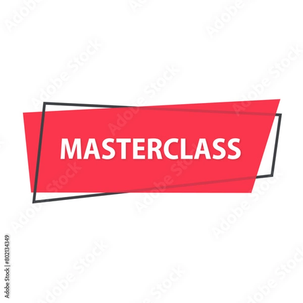 Obraz masterclass bannière rouge