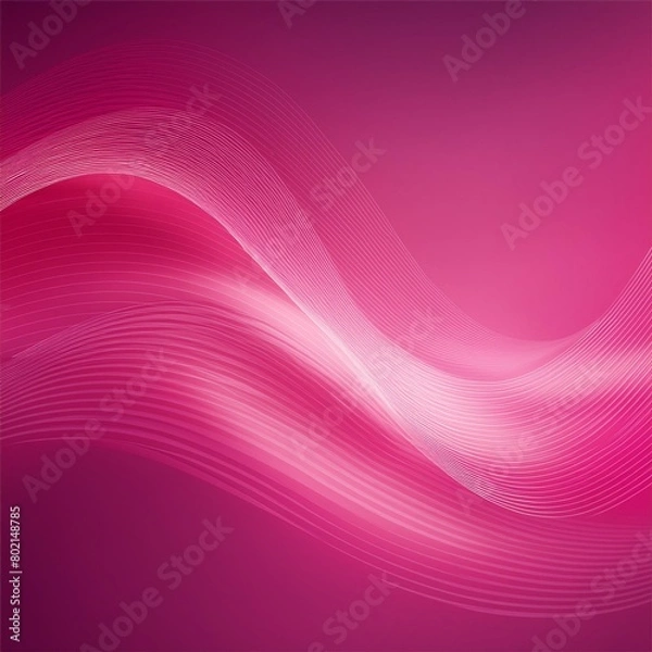 Fototapeta Bright pink smooth blurred wavy abstract elegant background