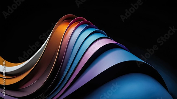 Obraz Beyond the Surface: Engaging Abstract 3D Design Backgrounds Explored